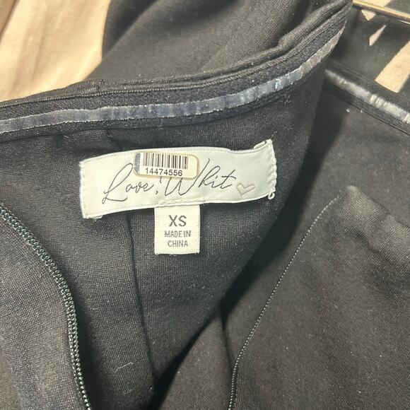 Love, Whit Strapless Drop Waist Dress – Size XS – Floral Skirt – Good Condition - Picture 4 of 4